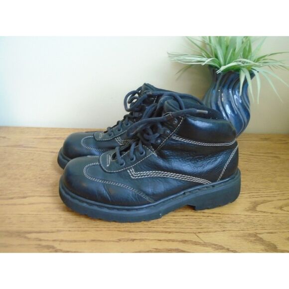 Vintage  Dr Martens Boots Mens US size 11 Womens US size 12 Made in England 9234 - Picture 1 of 12
